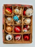 Oude kleine gekleurde kerstballen, Ophalen of Verzenden, Gebruikt