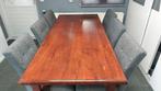 Tafel met 6 stoelen, Huis en Inrichting, Tafels | Eettafels, Ophalen, Gebruikt, 50 tot 100 cm, Vijf personen of meer
