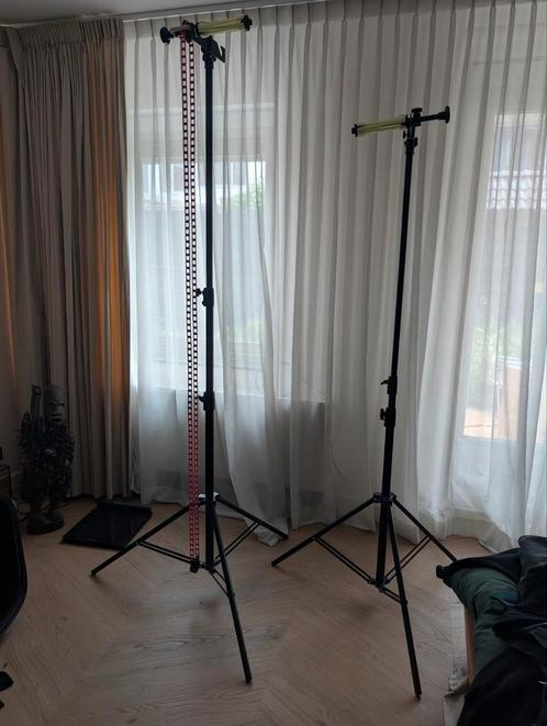 Zwaar Achtergrondrol Systeem – met Geveerde Statieven, Audio, Tv en Foto, Fotografie | Fotostudio en Toebehoren, Zo goed als nieuw