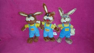 3x KOOS KONIJN DE MASCOTTE VAN ROOMPOT beschikbaar voor biedingen