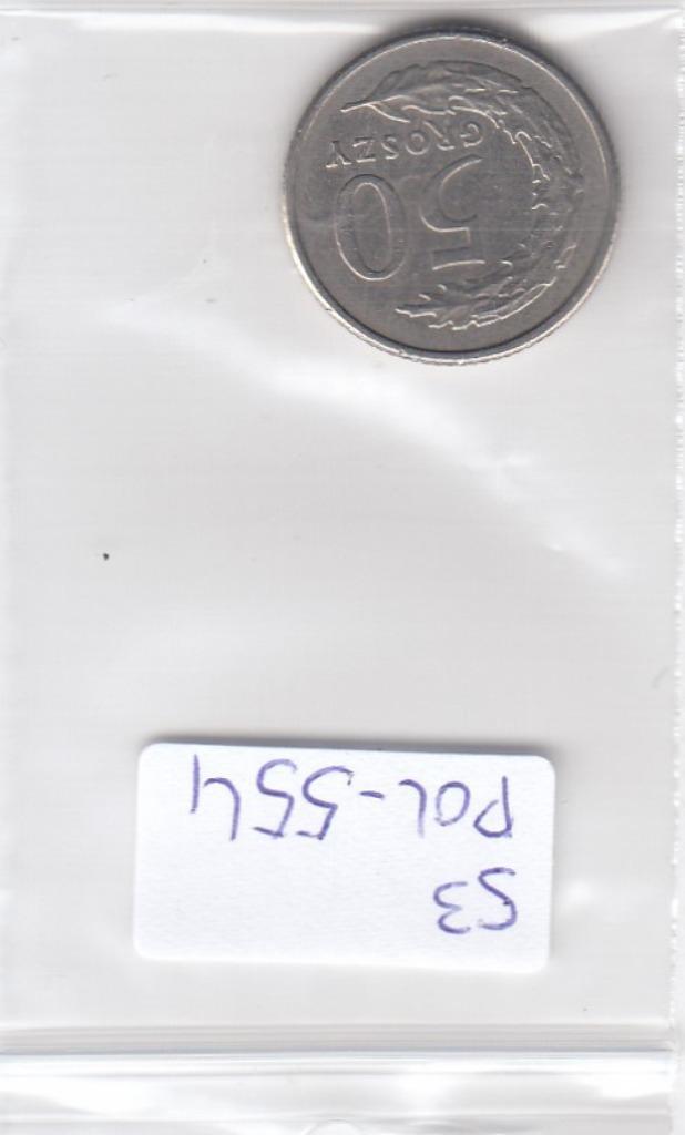 S3-POL-0554 Polen 50 groszy 1992  XF Y# 281, Postzegels en Munten, Munten | Europa | Niet-Euromunten, Polen, Verzenden