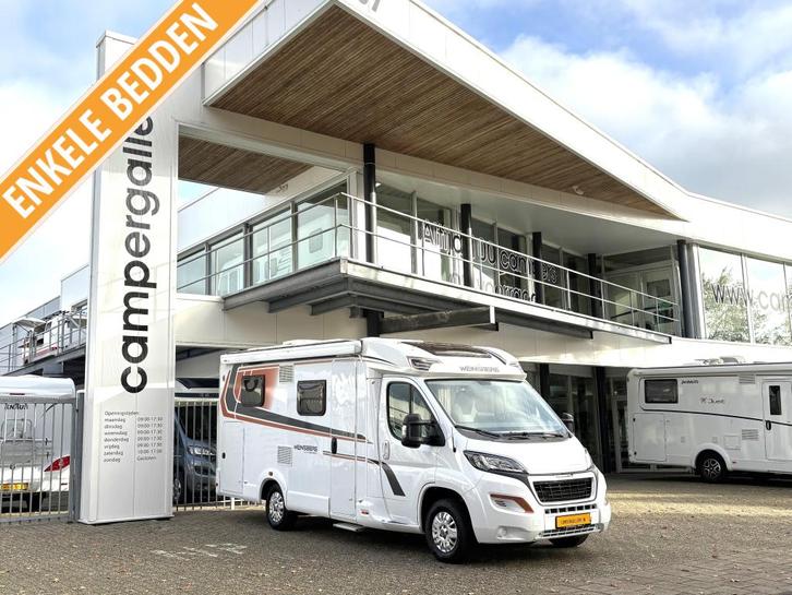 Weinsberg CaraCompact 600 MEG ENKELE BEDDEN DAKAIRCO CAMPER, Caravans en Kamperen, Campers, Bedrijf, tot en met 3, Half-integraal