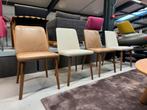 4 Nieuw Montis Back me Up eetkamerstoelen stof leer Stoel, Huis en Inrichting, Stoelen, Bruin, Nieuw, Ophalen of Verzenden, Vier