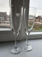Te huur: champagne glazen gegraveerd, Hobby en Vrije tijd, Feestartikelen | Verhuur, Ophalen, Zo goed als nieuw