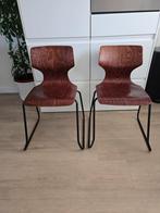 2 vintage retro midcentury stoelen, Ophalen, Zo goed als nieuw