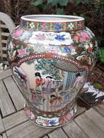 Zeer grote Antieke Chinese Imari Vaas fraai Handbeschilderd, Ophalen of Verzenden