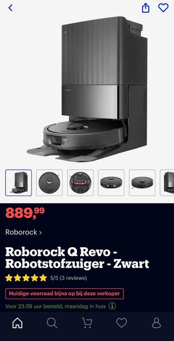 Roborock Q Revo (niet uitgepakt + Bon + Garantie)