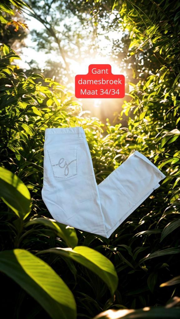 Gant dames Jeans maat 34/34, Kleding | Dames, Spijkerbroeken en Jeans, Nieuw, W33 - W36 (confectie 42/44), Wit, Ophalen of Verzenden