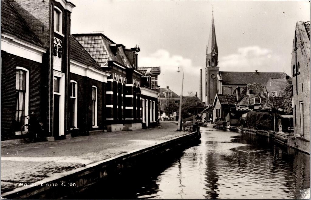 Warga - Kleine Buren (1961), Verzamelen, Ansichtkaarten | Nederland, Verzenden, 1960 tot 1980, Gelopen, Friesland