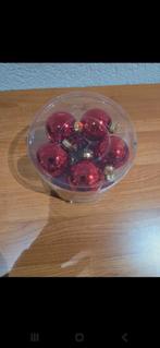 Kerstballen rood glas, Diversen, Kerst, Ophalen of Verzenden, Nieuw