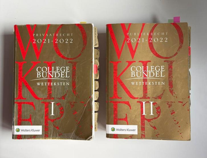 2021-2022 Collegebundel wetteksten Wolters Kluwer, Boeken, Schoolboeken, Gelezen, Overige vakken, Overige niveaus, Ophalen