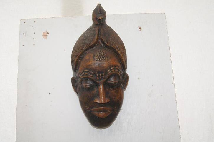 Houten en ijzeren maskers, Antiek en Kunst, Curiosa en Brocante, Ophalen of Verzenden