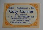 Hotel   Cosy  Corner   Wilhelminalaan    VALKENBURG, Verzenden, Zo goed als nieuw, Luciferdoosjes of -merken