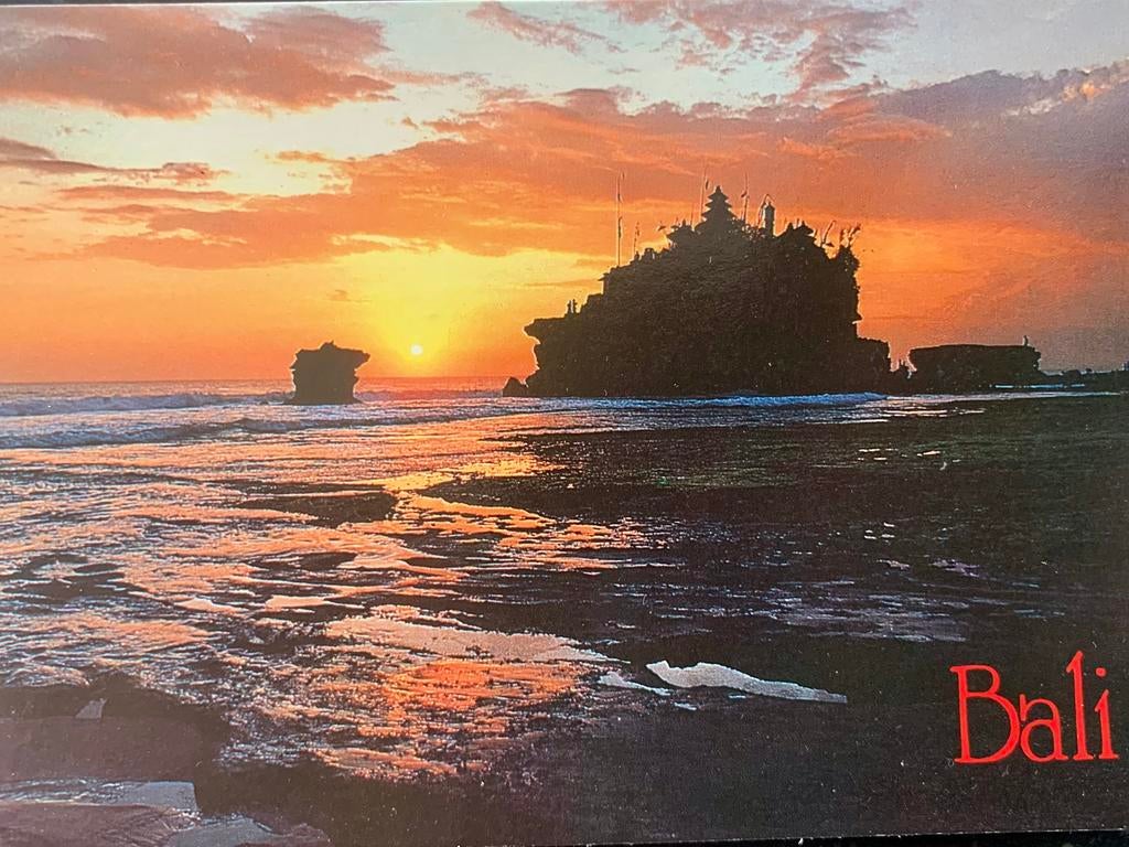 Indonesië, Bali, Tanah Lot., Verzamelen, Ophalen of Verzenden, Ongelopen, Buiten Europa