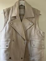 Yaya oversized gilet / bodywarmer echt leer off white, Maat 38/40 (M), Verzenden, Wit, Zo goed als nieuw
