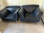 2 Jori design fauteuils, kleur Blauw., Huis en Inrichting, Fauteuils, Ophalen, Gebruikt, Design, 75 tot 100 cm