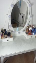 Ikea kaptafel met spiegel wit, Huis en Inrichting, Tafels | Kaptafels, Ophalen, Gebruikt, 50 tot 100 cm, 150 tot 200 cm