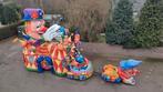 Carnavalswagen thema circus clowns, Hobby en Vrije tijd, Feestartikelen | Verhuur, Ophalen of Verzenden, Zo goed als nieuw