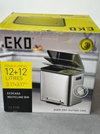 Prullenbak Eko 12+12L, Huis en Inrichting, Ophalen, Zo goed als nieuw, Kunststof, Minder dan 50 cm