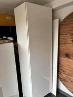 2 hoge kasten wit hoogglans, 1 x 139cm hoog, 1 x 202cm hoog, Huis en Inrichting, Kasten | Overige, Ophalen, Gebruikt