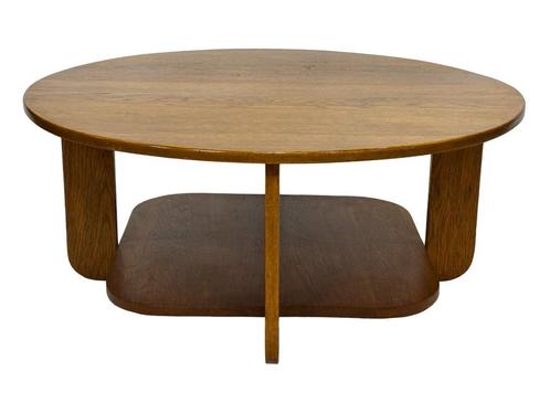 Art Deco salontafel eiken design minimalist, Huis en Inrichting, Tafels | Salontafels, Gebruikt, Minder dan 50 cm, 50 tot 100 cm