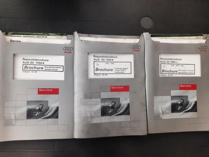 Werkplaatsboeken Audi A8 D2 2.5 V6 TDi dieselmotor AFN- AKN, Boeken, Auto's | Boeken, Gelezen, Audi, Ophalen of Verzenden