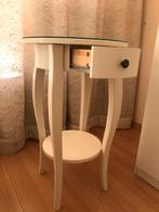 IKEA Bijzettafel met lade, Huis en Inrichting, Tafels | Bijzettafels, Minder dan 55 cm, Rond, Zo goed als nieuw, Hout