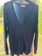 Blauw katoenen maat m lengte rug 73 cm parelmoeren knopen, Maat 38/40 (M), Blauw, Ophalen of Verzenden, Zo goed als nieuw