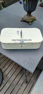 Te koop oude vintage schoenpoetsdoos met inhoud., Ophalen, Gebruikt, Overige, Overige merken
