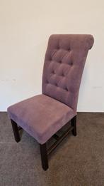 Set van 6 eetkamerstoelen paars, Ophalen, Zo goed als nieuw, Bruin