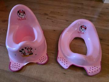 Minnie mouse kinder potje en wc verkleiner  beschikbaar voor biedingen