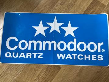 Grote sticker Commodoor quartz watches (horlogemerk) beschikbaar voor biedingen