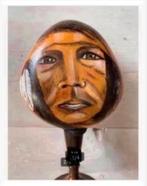 50% Korting Indiaan design kunstwerk, mooie steen op voet, Ophalen of Verzenden