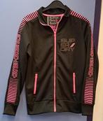 Superdry Sport zwart vest + neon roze details mt 38/40 45684, Maat 38/40 (M), Superdry, ., Overige typen