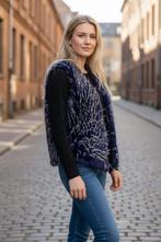 Bohemian hippie festival imitatiebont gilet hesje waistcoat, Kleding | Dames, Verzenden, Zo goed als nieuw, Maat 38/40 (M)