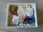 Kadoset Gift box met 5 ruwe mineralen (II), Ophalen of Verzenden, Mineraal
