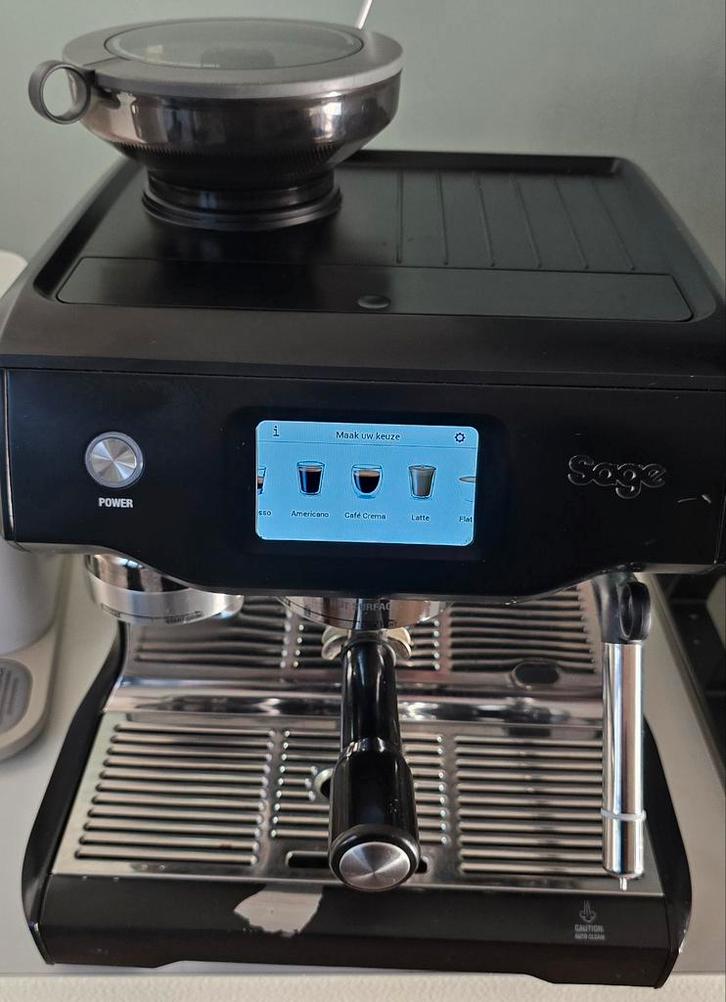 Sage the Oracle Touch, Witgoed en Apparatuur, Koffiezetapparaten, Zo goed als nieuw, Gemalen koffie, Espresso apparaat, Stoompijpje