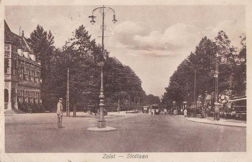 zeist slotlaan  tram enz 1930 tekst/zegel, Verzamelen, Ansichtkaarten | Nederland, Utrecht, 1960 tot 1980, Ophalen of Verzenden