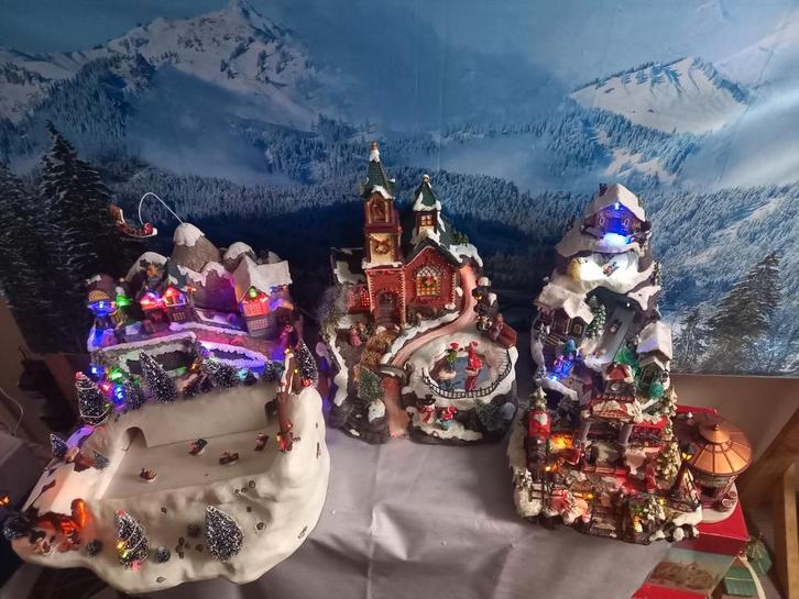 Intratuin kersthuisjes, Diversen, Kerst, Gebruikt, Ophalen of Verzenden