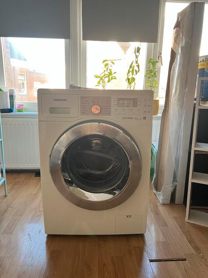 Wasmachine Samsung Eco Bubble 7kg, Witgoed en Apparatuur, Wasmachines, Gebruikt, Voorlader, 6 tot 8 kg, 85 tot 90 cm, 1200 tot 1600 toeren