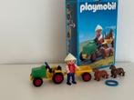 Playmobil setje tractor met kar, hondjes, poppetje, Ophalen of Verzenden, Zo goed als nieuw