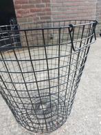 Draadmand metalen mand m handvat zwart, Ophalen, Overige materialen, Mand, Rond