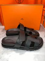 Hermes chypre slippers, Ophalen, Nieuw, Zwart