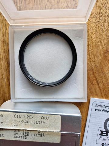 B+W 58ES CLEAR UV HAZE (010) beschikbaar voor biedingen