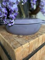 Gietijzere geëmailleerde ovale pan, Aga purple, Ophalen, Zo goed als nieuw, Gietijzer, Koekenpan of Braadpan