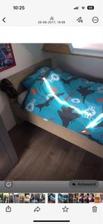 Steigerhouten Bed 90x200 + Matras & Lattenbodem, Huis en Inrichting, Slaapkamer | Bedden, Ophalen, Gebruikt, 90 cm, Eenpersoons