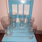 Coca Cola frisdrank contour glazen helder 5 stuks 4 maten, Huis en Inrichting, Keuken | Servies, Ophalen, Glas of Glazen, Overige stijlen