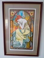 Litho jan sinkeldam naar alfons mucha, Ophalen of Verzenden