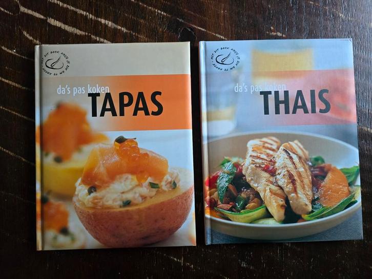 2 Leuke Kookboeken: Tapas & Thais - Das' Pas Koken, Boeken, Kookboeken, Zo goed als nieuw, Voorgerechten en Soepen, Hoofdgerechten