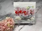 Daisy knutsel servet roze orchidee schelpen decoupage M446A, Ophalen of Verzenden, Nieuw, Materiaal